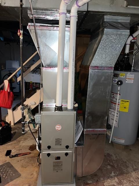 High-efficiency furnace replacement after work