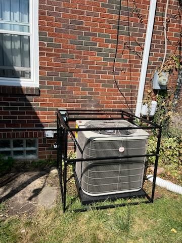 Outdoor air conditioner replacement after work