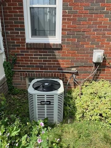 Outdoor air conditioner replacement before work